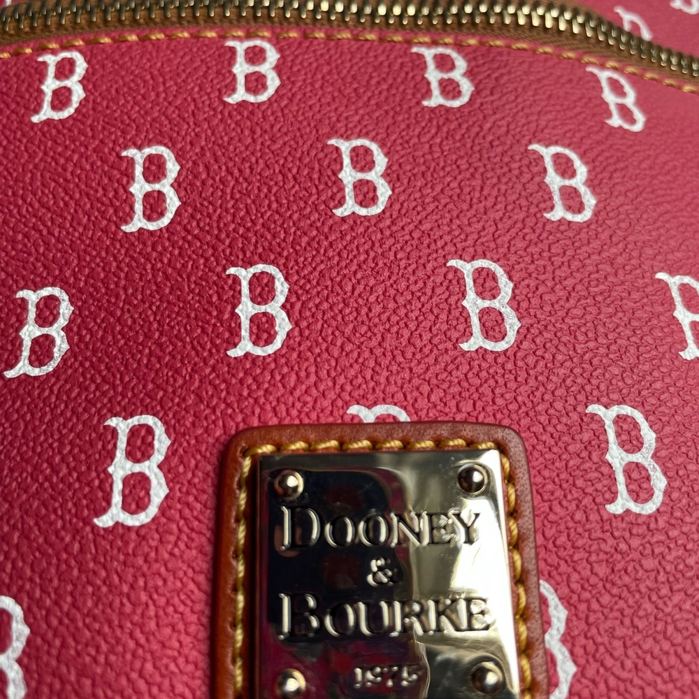 Dooney & Bourke Red Crossbody Bag with Geometric Pattern - Picture 2 of 12